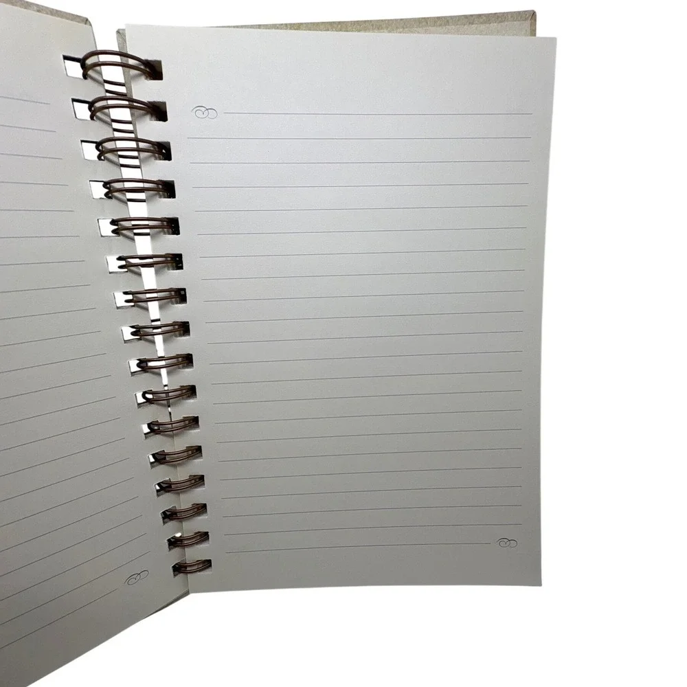 Footprints in the Sand Spiral Journal Lined Notebook Confirmation Graduation